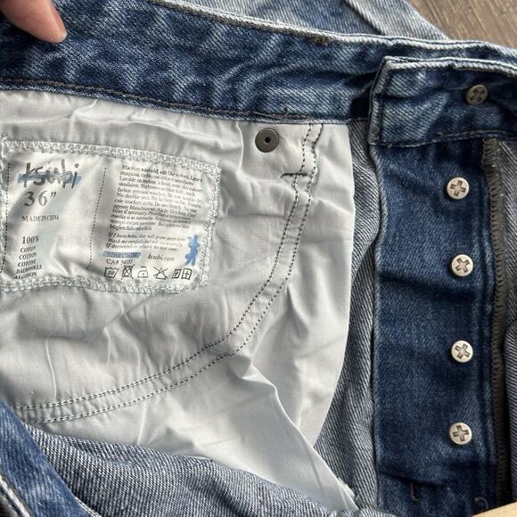 NWT Ksubi Maxx Kaos Fly Button Baggy Mens Denim Jeans Size 36x30 Hip Hop 90s - Picture 13 of 16